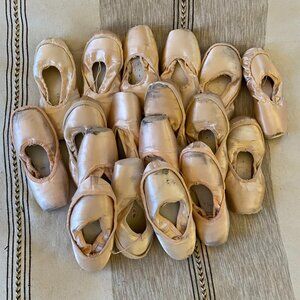 5 PAIRS: Used Pointe Shoes for Art, Crafting